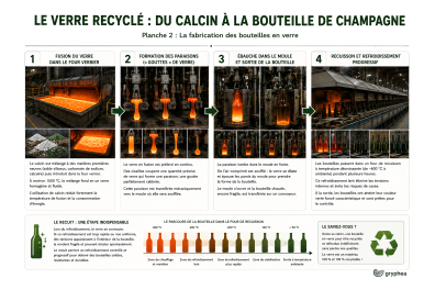 Le recyclage du verre - La fabrication des bouteilles de verre
